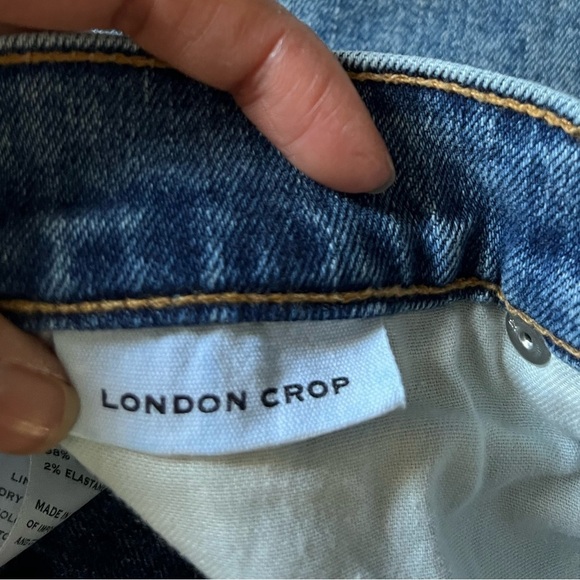 SLVRLAKE London Crop Straight Leg Jeans King Canyon Wash Size 30 - Picture 12 of 17